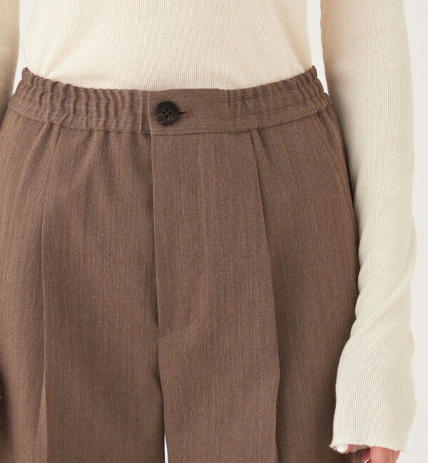 GALERIE VIE「ライトウールギャバジン タックストレートパンツ」|その他|