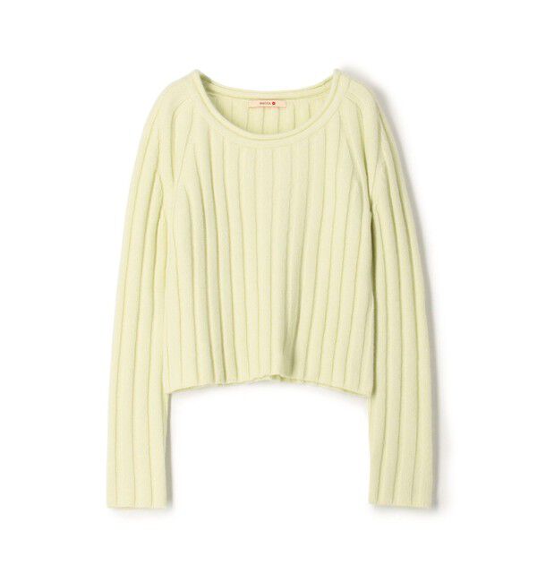 BACCA「ウールカシミヤリブニットプルオーバー」|ニット・セーター|21 ライトイエロー