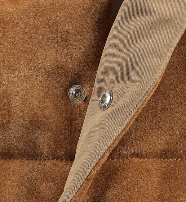 TOMORROWLAND MENS「ゴートスエード&times;ポリエステルナイロンギャバジン スポーツコート」|ダウン|