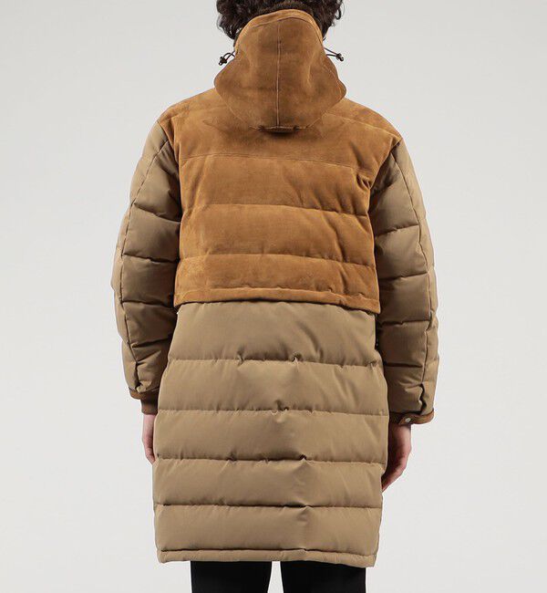 TOMORROWLAND MENS「ゴートスエード&times;ポリエステルナイロンギャバジン スポーツコート」|ダウン|