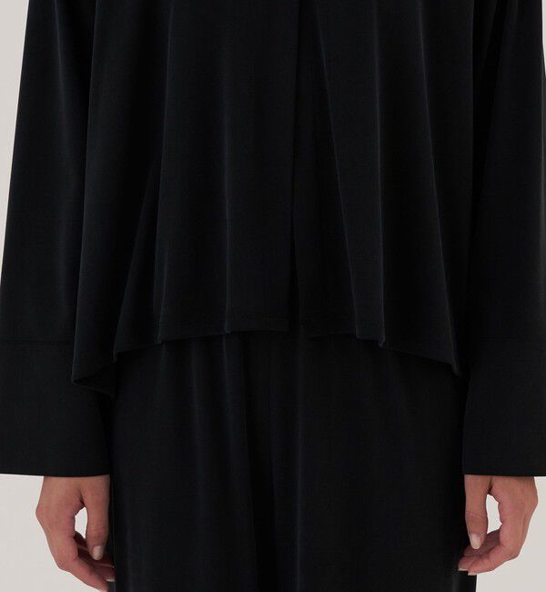 DES PRES「ファインキュプラインターロック クルーネックブラウス」|シャツ・ブラウス|