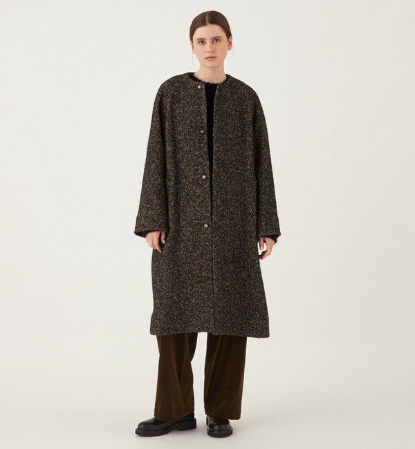 GALERIE VIE「バードドッグ ラグランスリーブコート」|ノーカラーコート|