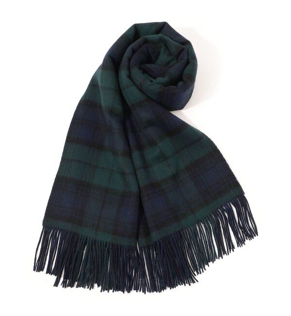 TOMORROWLAND GOODS「GALERIE VIE ブラックウォッチ ストール」|ストール|68 ネイビー系