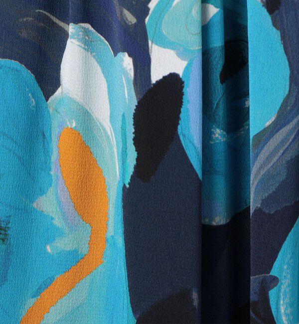 Ballsey「ダブルフラワープリント ランダムタックフレアスカート」|フレア|