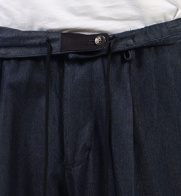 CABaN「CABaN シーアイランドデニム シャーリングパンツ」|チノ|