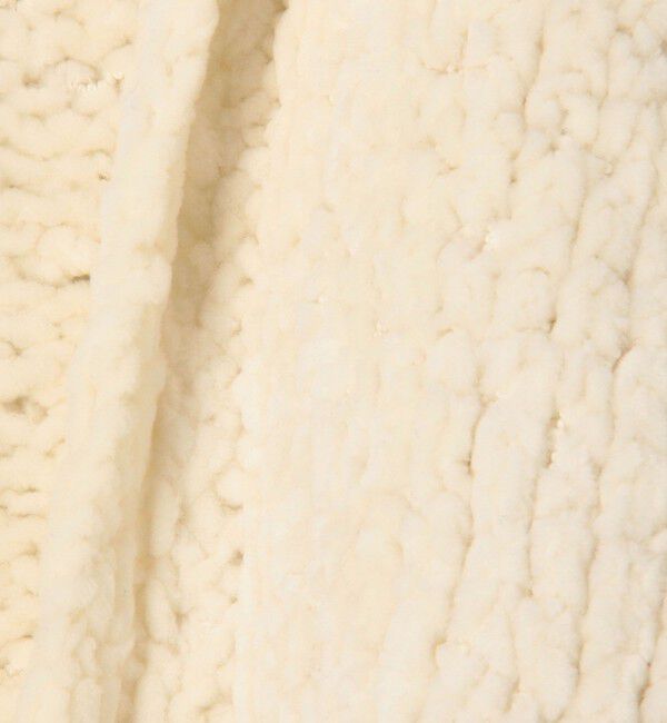 GALERIE VIE「ビッグシェニールハンドニット フロントオープンジャケット」|その他|