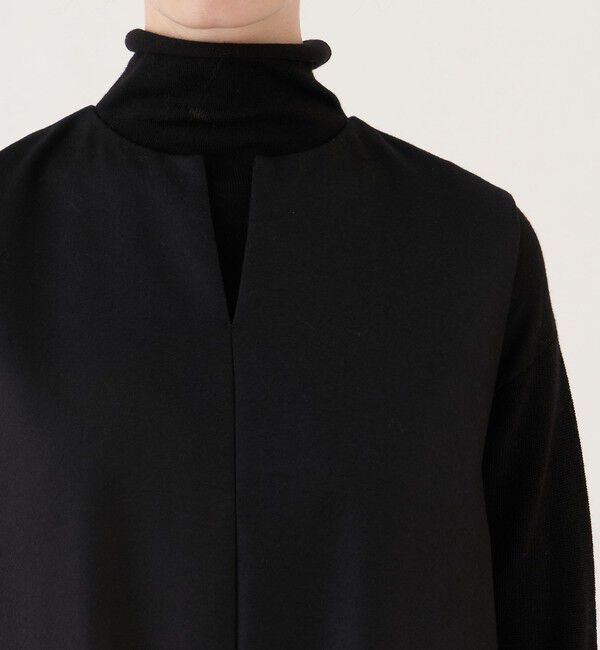 GALERIE VIE「ライトフラノストレッチクルーネックワンピース」|ワンピース|