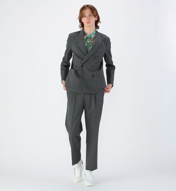 CABaN「CABaN ライトウールギャバジン ダブルブレストジャケット」|テーラードジャケット|