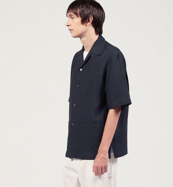 TOMORROWLAND MENS「リネン オープンカラーシャツ」|シャツ・ブラウス|