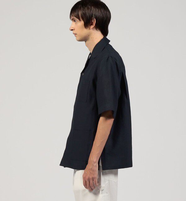 TOMORROWLAND MENS「リネン オープンカラーシャツ」|シャツ・ブラウス|