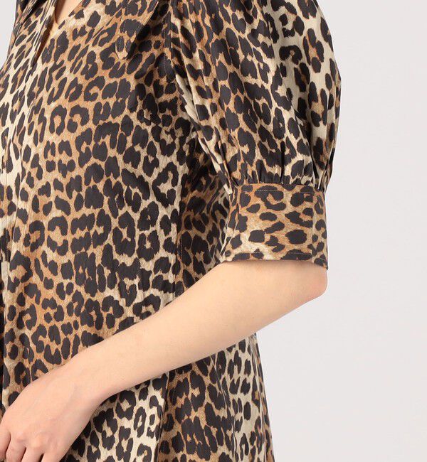 TOMORROWLAND BUYING WEAR「GANNI レオパード オーガニックコットンドレス」|ワンピース|