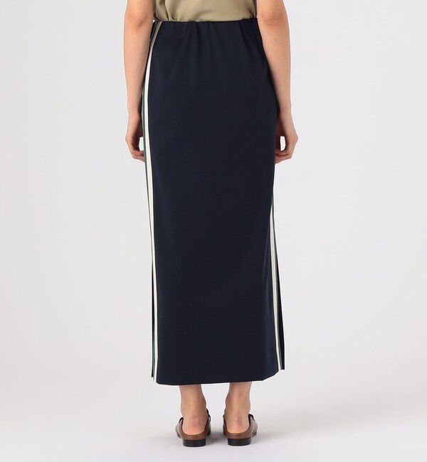MACPHEE「ハイブリット2wayストレッチ サイドスリットスカート」|タイト|