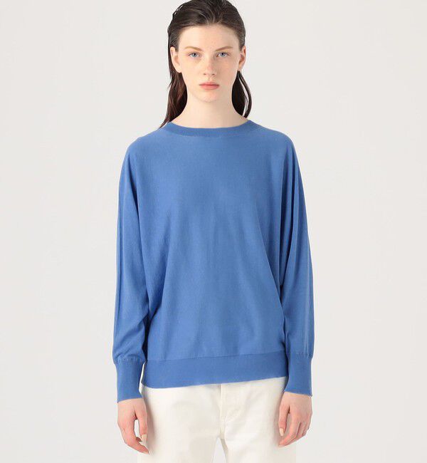 GALERIE VIE「クレープコットン ドルマンスリーブプルオーバー」|ニット・セーター|