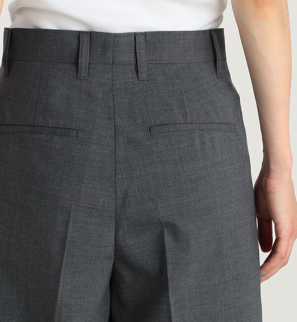 Edition「ウールトロピカル タックワイドスラックス」|スラックス|