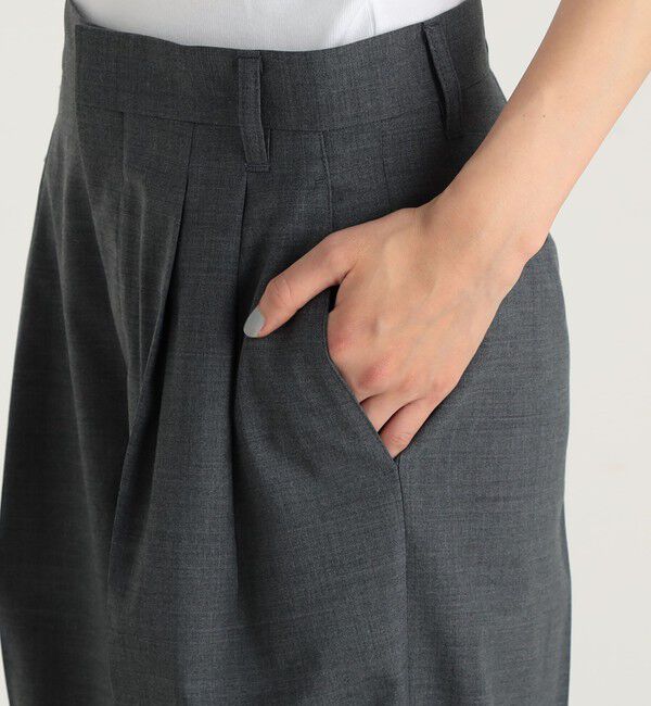 Edition「ウールトロピカル タックワイドスラックス」|スラックス|