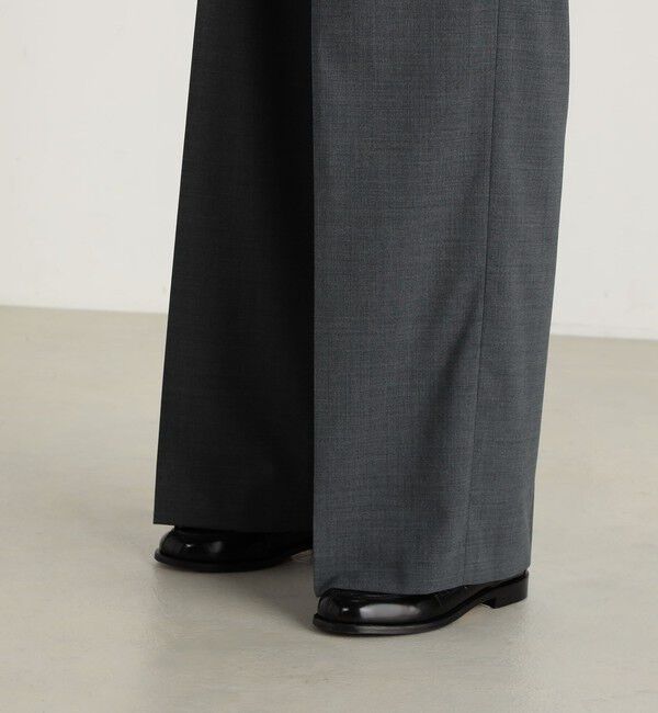 Edition「ウールトロピカル タックワイドスラックス」|スラックス|