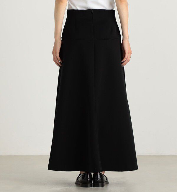Edition「ウールサテン ハイウエストフレアスカート」|フレア|
