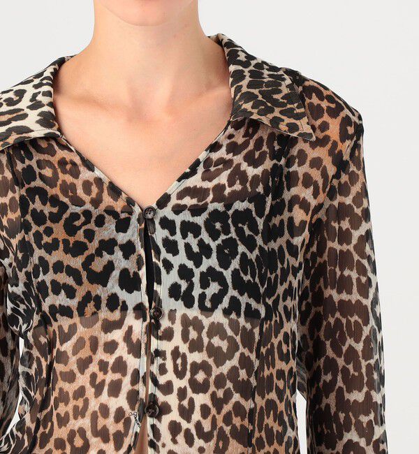 TOMORROWLAND BUYING WEAR「GANNI Chiffon slim shirt ブラウス」|シャツ・ブラウス|
