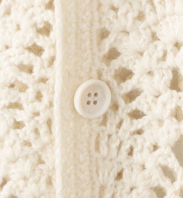 MACPHEE「ハンドクロシェ シャツカーディガン」|カーディガン|