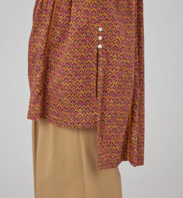 SOULEIADO「コットンプリント チュニックブラウス」|シャツ・ブラウス|