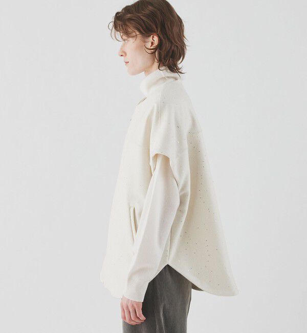 GALERIE VIE「パウダースノー クルーネックベスト」|ベスト・ジレ|