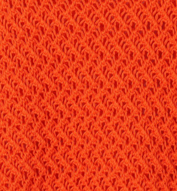 MACPHEE「メッシュコットン ボートネックプルオーバー」|ニット・セーター|