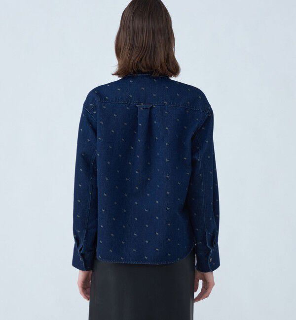 MACPHEE「デニムスパークジャカード レギュラーシャツ」|シャツ・ブラウス|