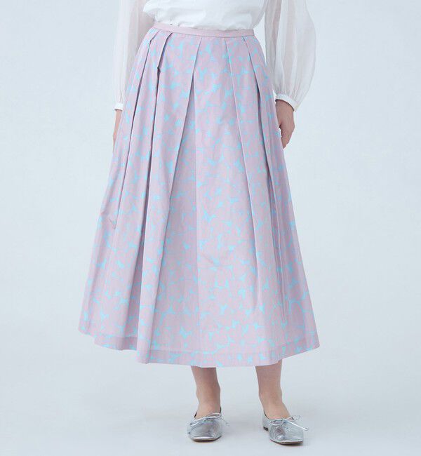 TOMORROWLAND collection「ハートプリント タックスイングスカート」|フレア|