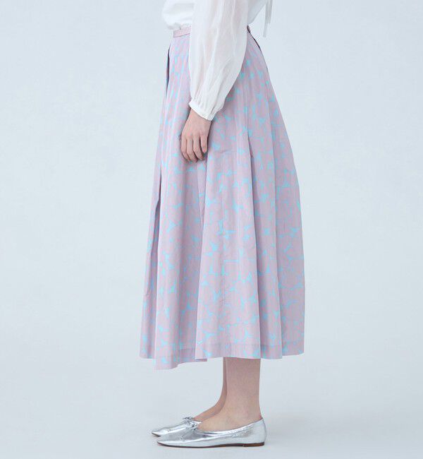 TOMORROWLAND collection「ハートプリント タックスイングスカート」|フレア|