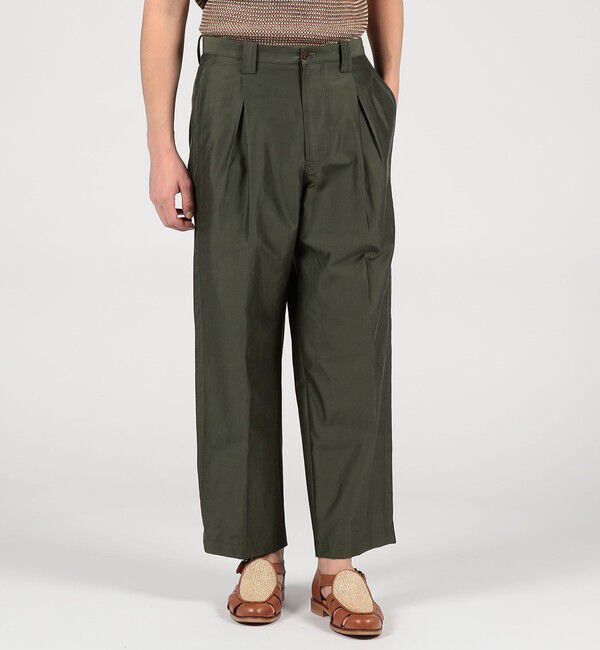 TOMORROWLAND MENS「コードシルクタフタ ペグトップワイドパンツ」|その他|