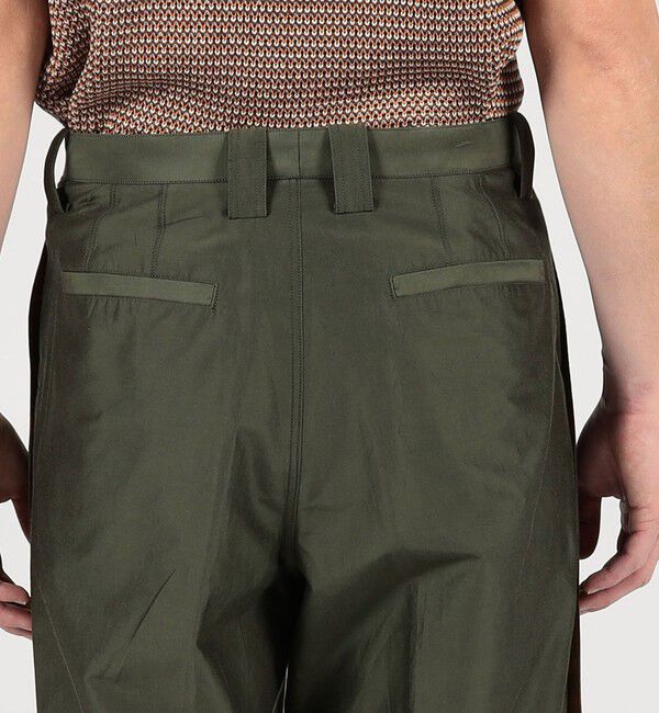 TOMORROWLAND MENS「コードシルクタフタ ペグトップワイドパンツ」|その他|