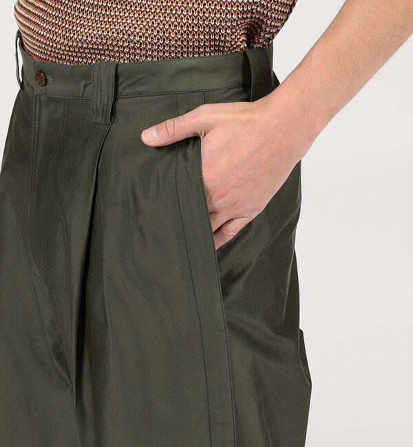 TOMORROWLAND MENS「コードシルクタフタ ペグトップワイドパンツ」|その他|