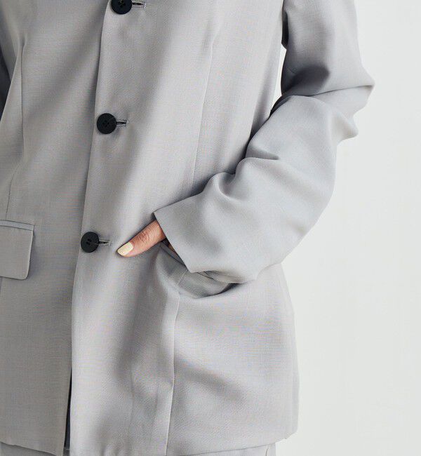 Edition「ウールビエラ ノーカラージャケット」|ノーカラージャケット|