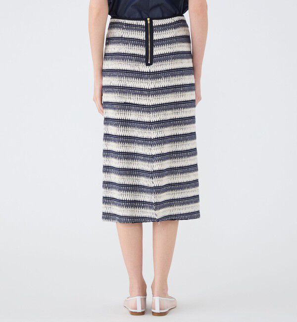 TOMORROWLAND collection「クロッシュボーダー タイトストレートスカート」|タイト|