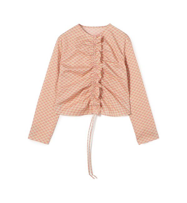 BACCA「リバティプリント ギャザードブラウス」|シャツ・ブラウス|34 ピンク系