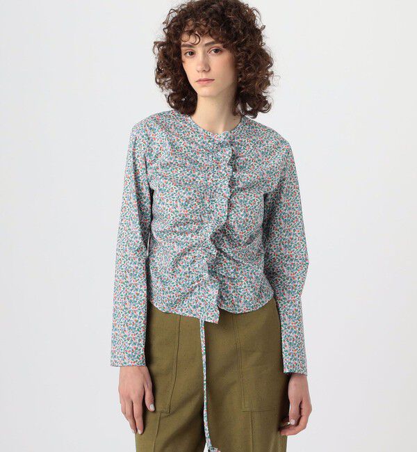 BACCA「リバティプリント ギャザードブラウス」|シャツ・ブラウス|