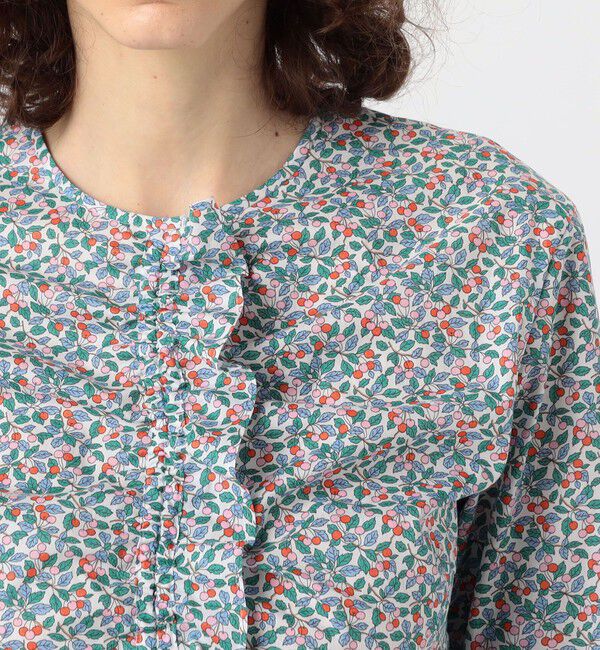 BACCA「リバティプリント ギャザードブラウス」|シャツ・ブラウス|