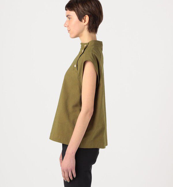 BACCA「レーヨンコットンネップブラウス」|シャツ・ブラウス|