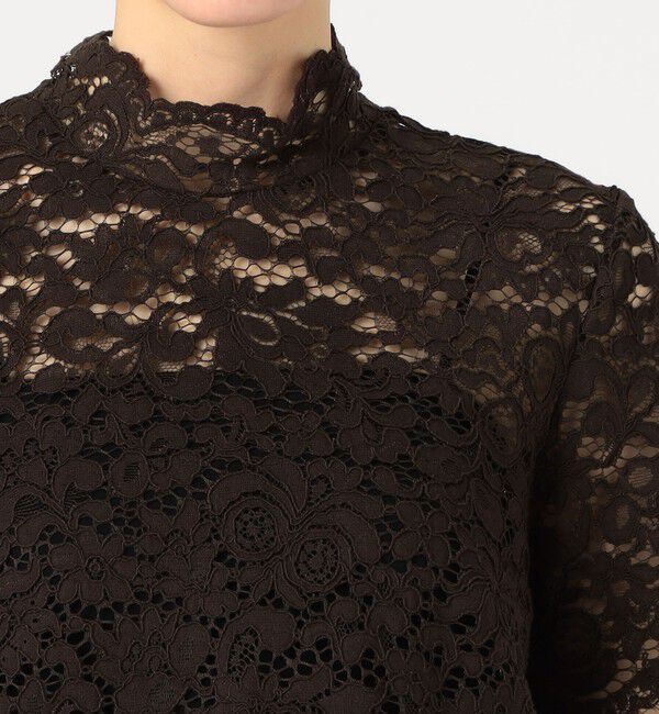 TOMORROWLAND GOODS「BAUM UND PFERDGARTEN MIAH ハーフスリーブレースシャツ」|シャツ・ブラウス|