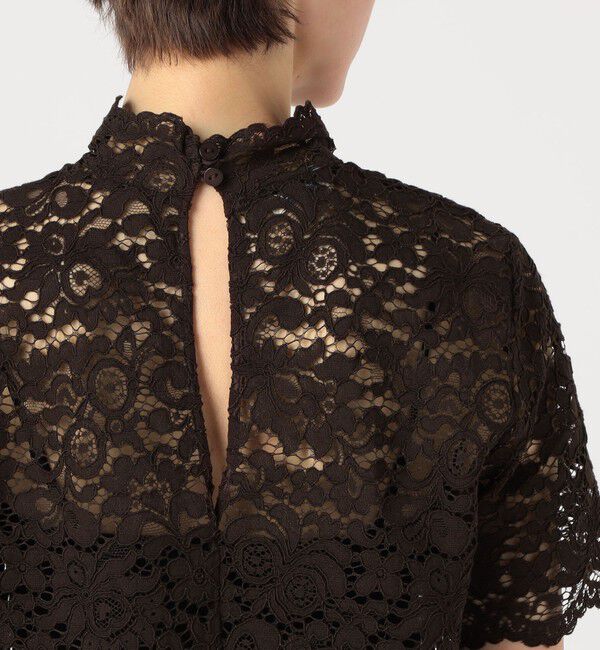 TOMORROWLAND GOODS「BAUM UND PFERDGARTEN MIAH ハーフスリーブレースシャツ」|シャツ・ブラウス|