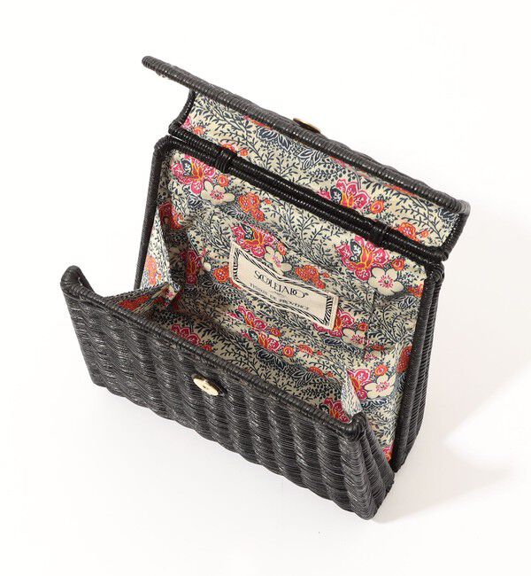 SOULEIADO「SOULEIADO ラタン スクエアバッグ」|かごバッグ|