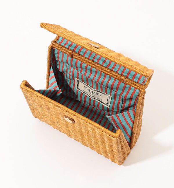 SOULEIADO「SOULEIADO ラタン スクエアバッグ」|かごバッグ|