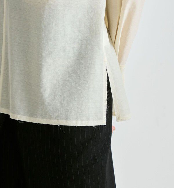 Edition「シアーウール Vネックシャツ」|シャツ・ブラウス|