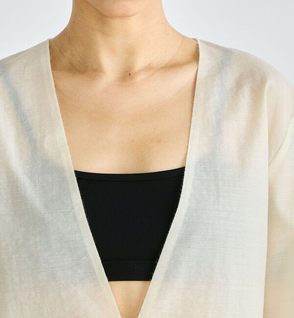 Edition「シアーウール Vネックシャツ」|シャツ・ブラウス|