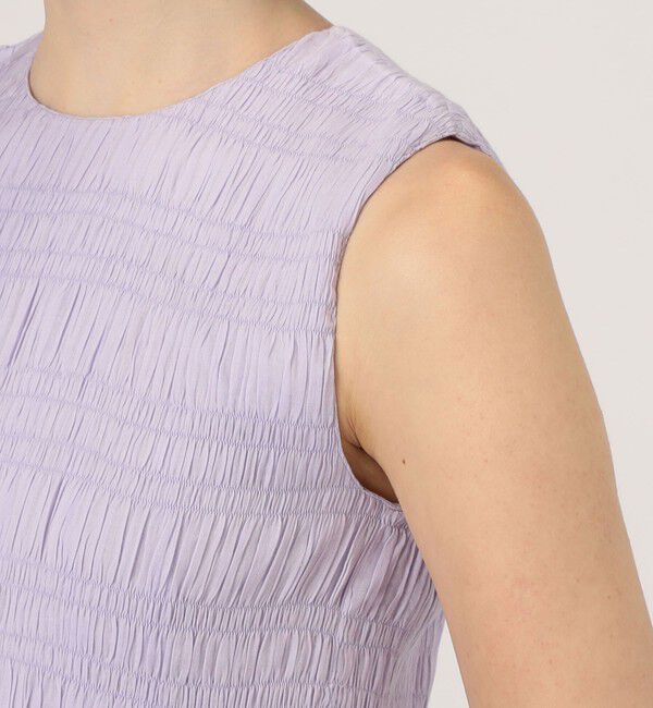 TOMORROWLAND BUYING WEAR「ne Quittez pas COTTON VOILE SHIRRING ドレス」|ワンピース|