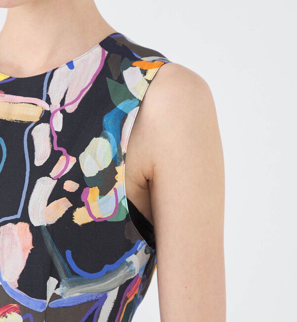 Ballsey「クルールフラワープリント バッククロスワンピース」|ワンピース|