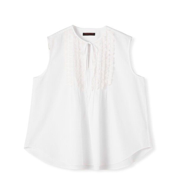 TOMORROWLAND collection「コットンコンビネーション ノースリーブブラウス」|シャツ・ブラウス|11 ホワイト