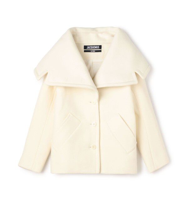 TOMORROWLAND BUYING WEAR「JACQUEMUS LE CABAN CARUSO ショートコート」|ピーコート|11 ホワイト