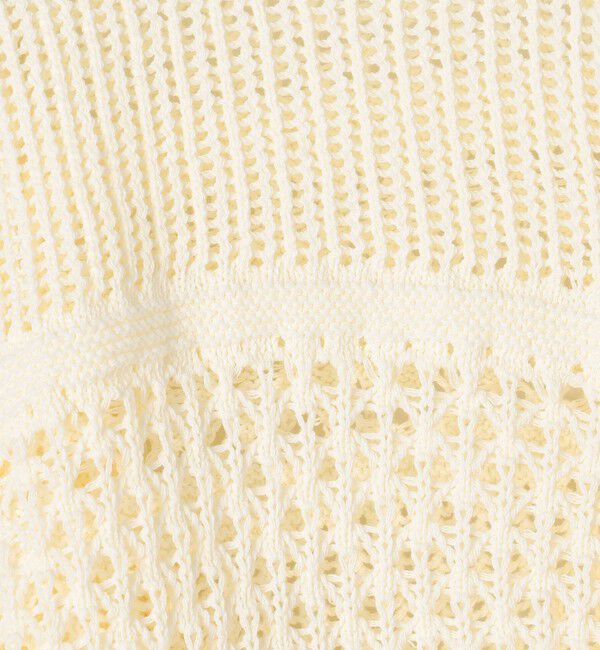 MACPHEE「【WEB限定】コットンレーシー クルーネックカーディガン」|カーディガン|