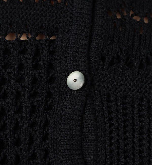 MACPHEE「【WEB限定】コットンレーシー クルーネックカーディガン」|カーディガン|